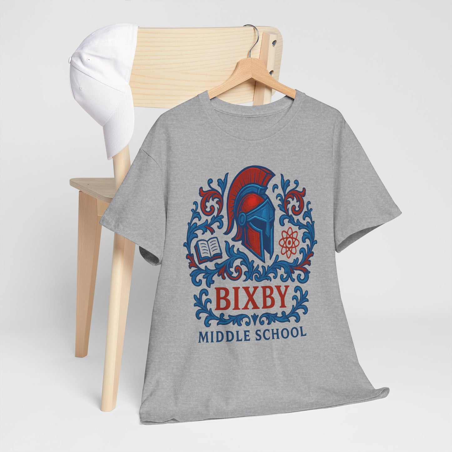Floral Spartan Bixby Middle School Gildan Tee