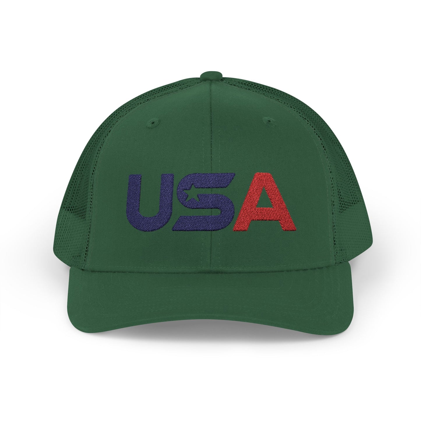 Patriotic USA Embroidered Trucker Snapback