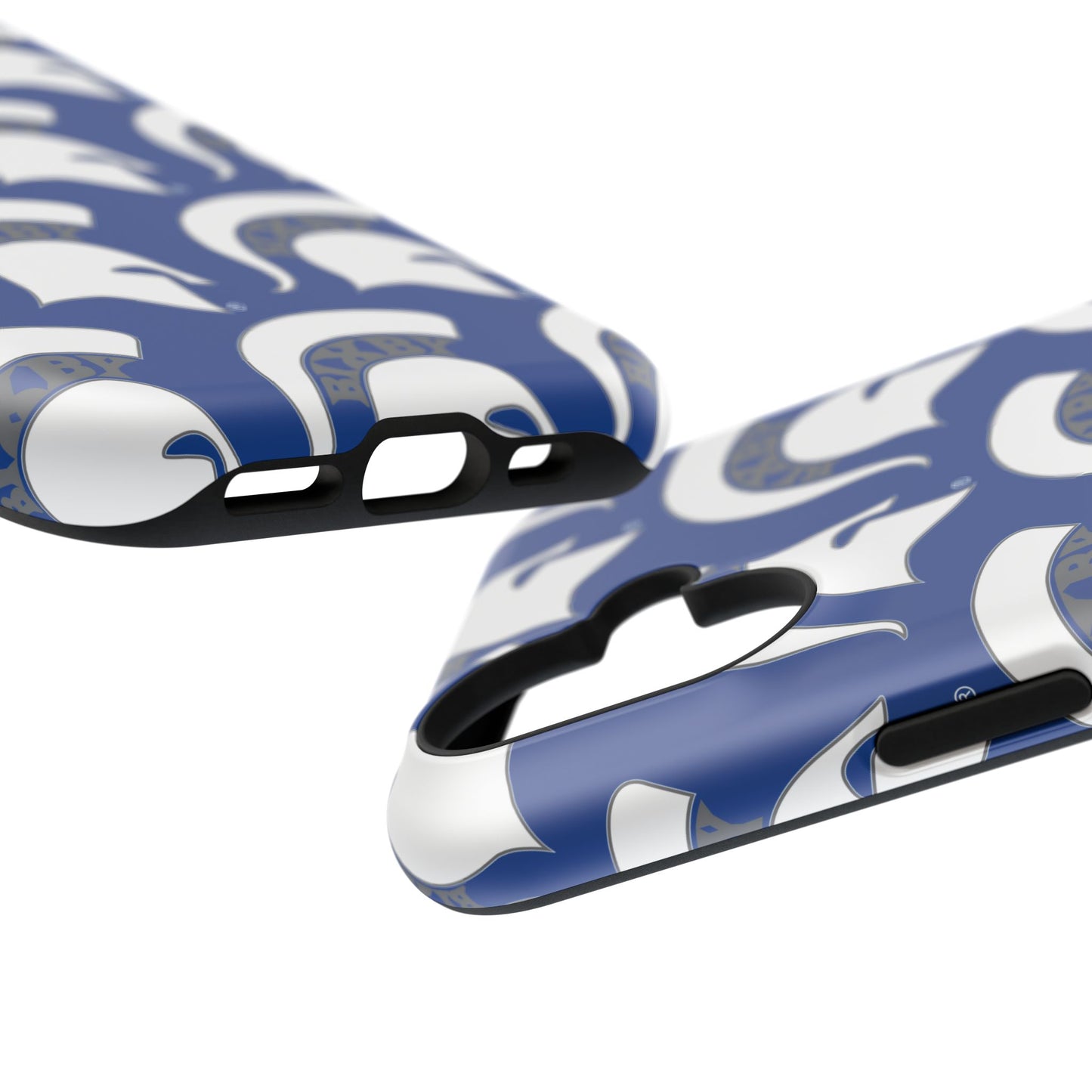 Bixby Spartan White Logo Impact Resistant iPhone Case