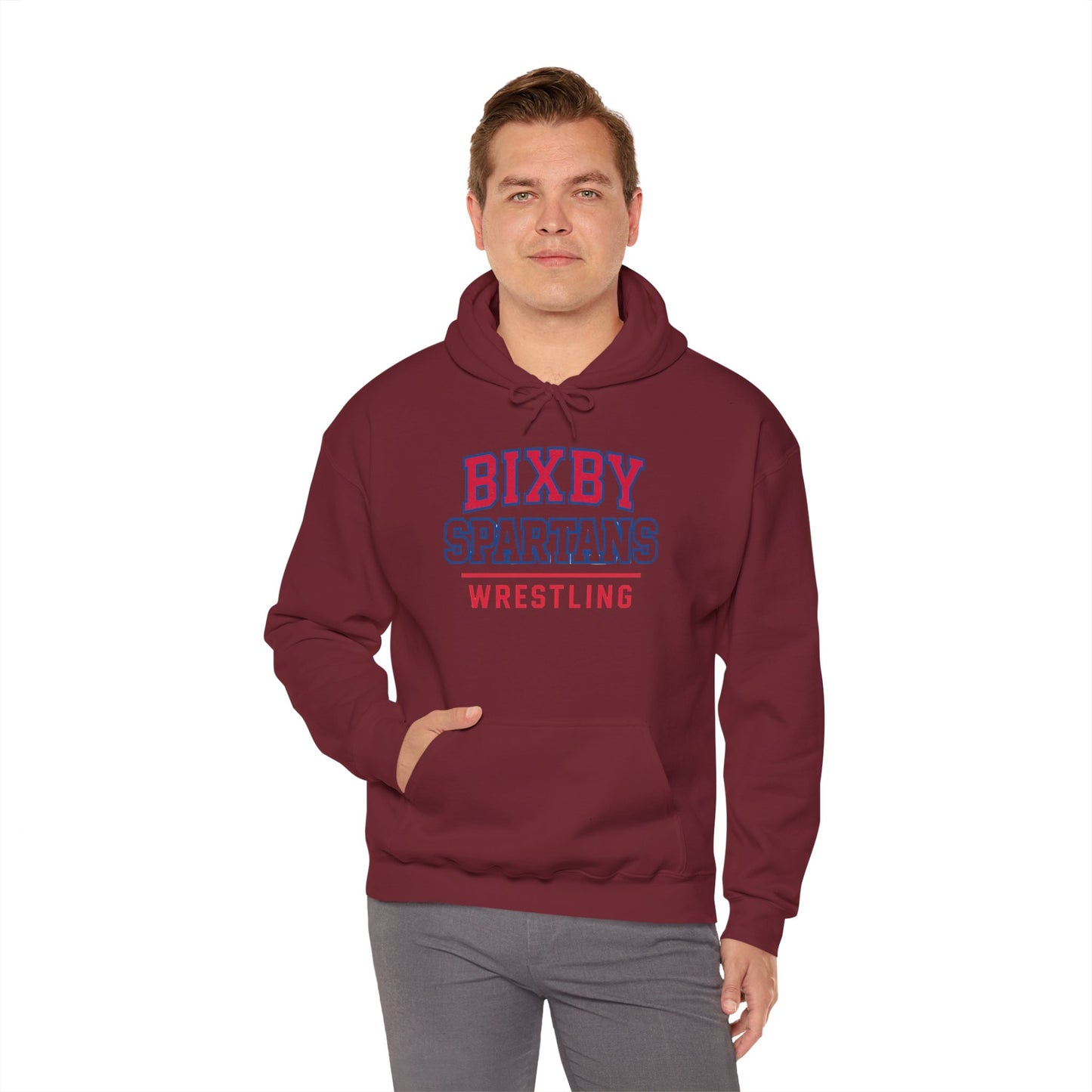 Bixby Spartan Wrestling Gildan Hoodie