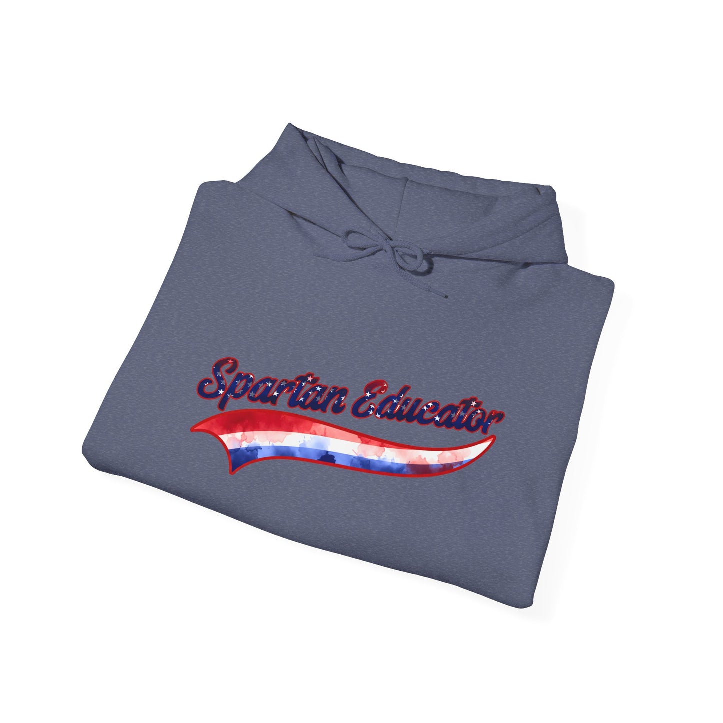 Spartan Educator Patriotic Design Gildan Hoodie