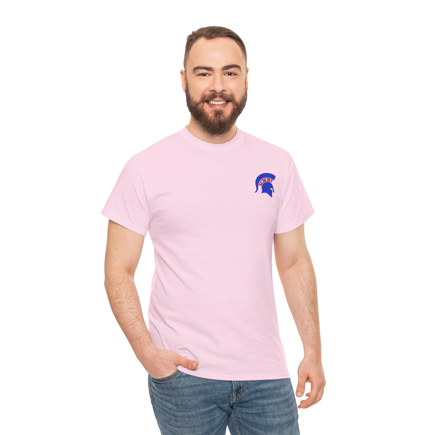 Spartan Blue Logo Gildan Tee
