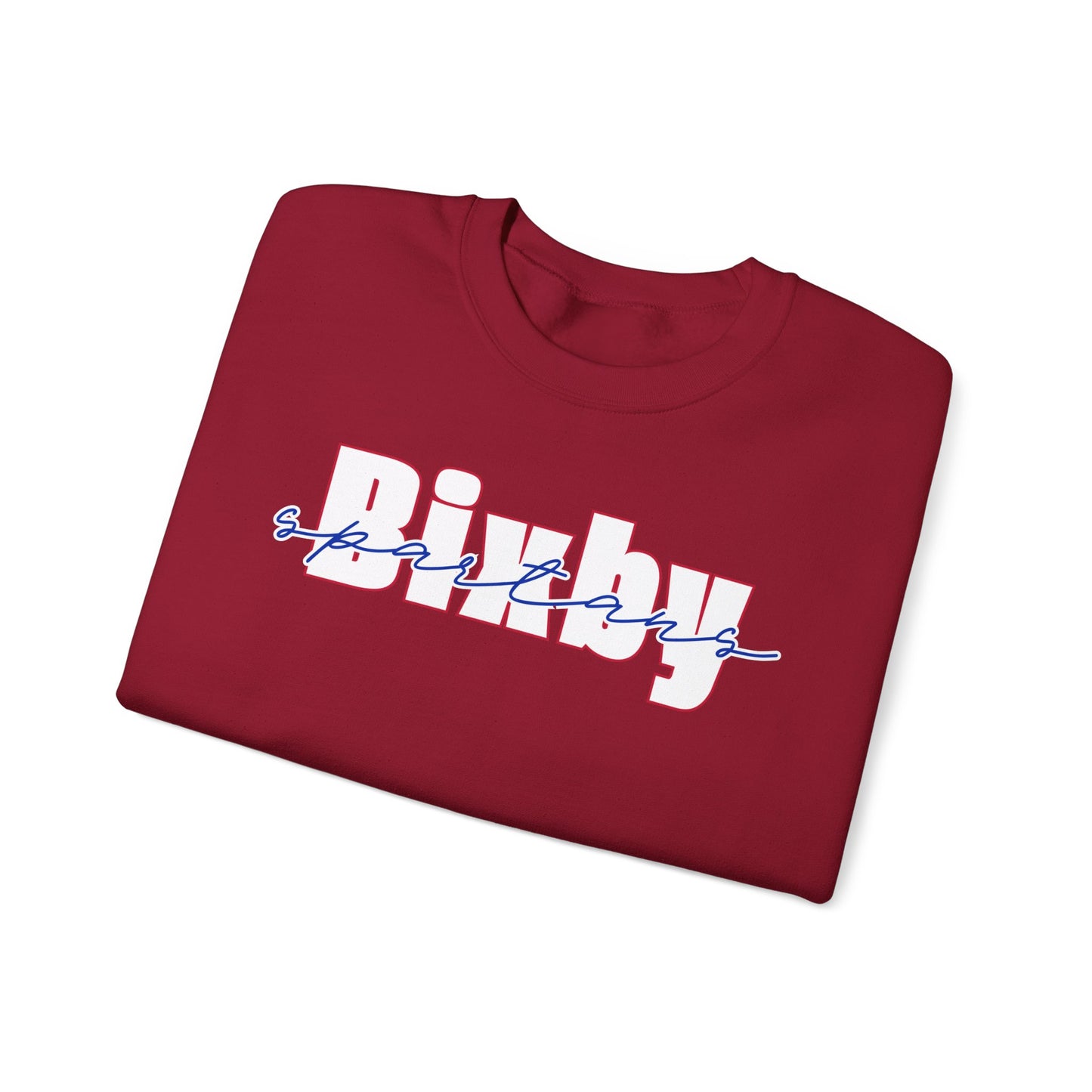 Bixby Spartans Cursive Gildan Sweatshirt
