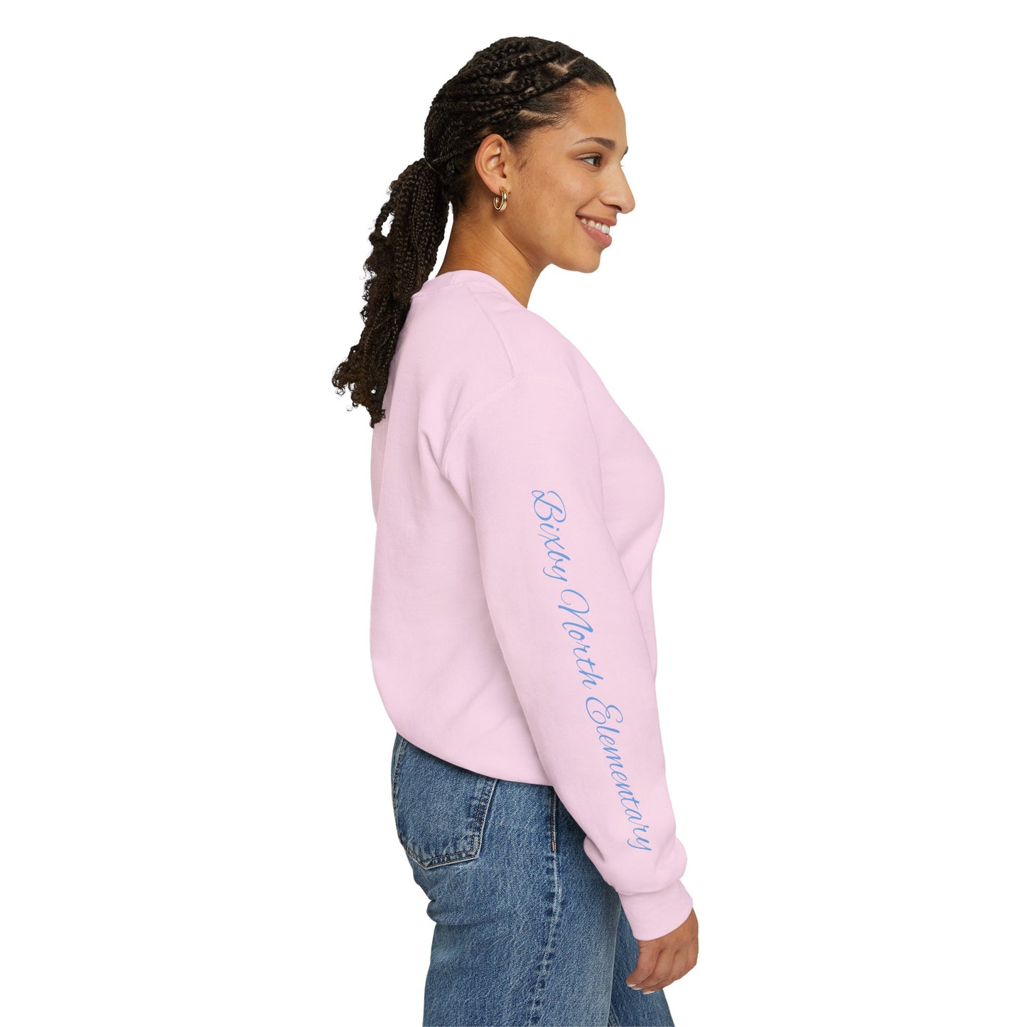 Spartan Santa Gildan Sweatshirt With Customized Sleeve Print