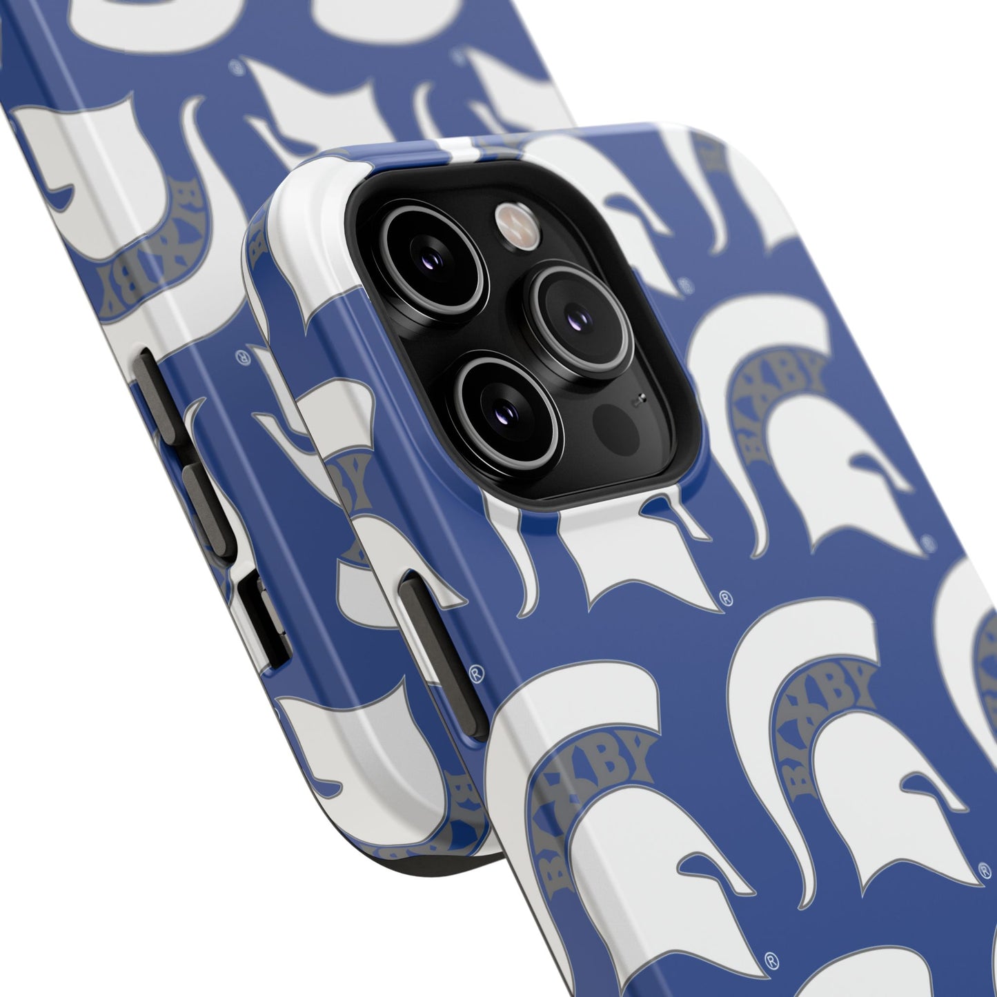 Bixby Spartan White Logo Impact Resistant iPhone Case
