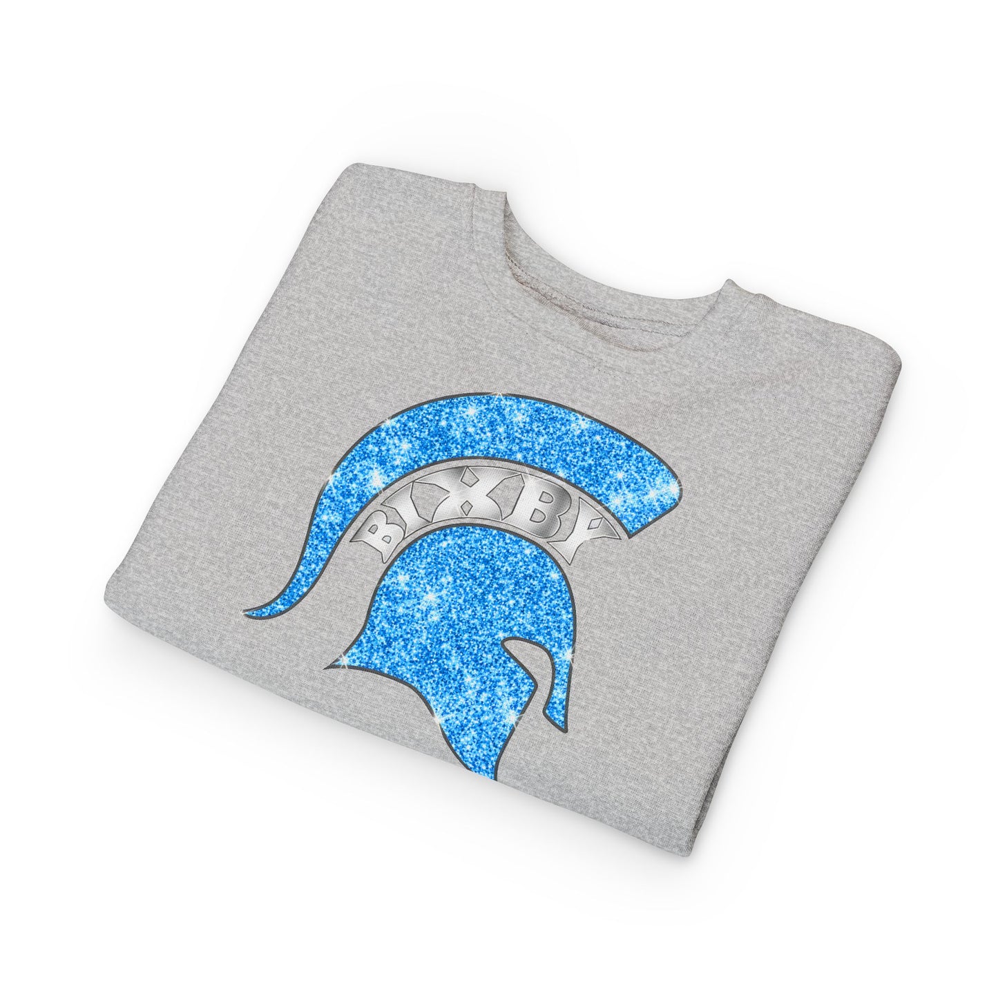 Bixby Spartans Blue Bling Toddler Rabbit Skins Sweatshirt