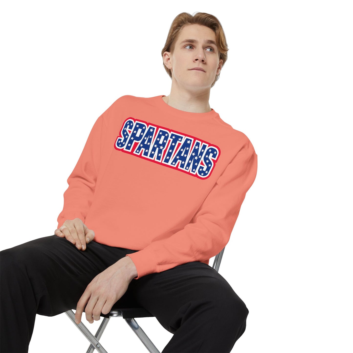 Spartans Patriotic Comfort Colors Sweatshirt
