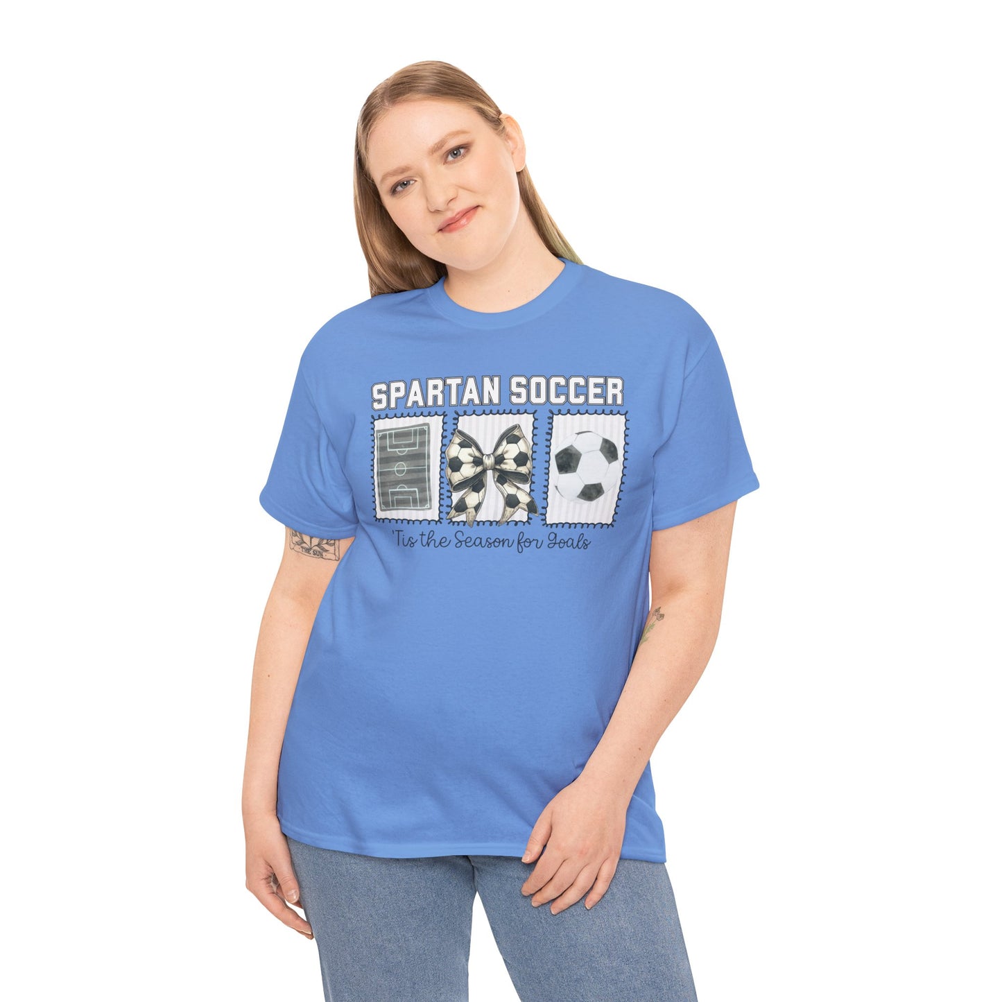 Spartan Soccer Tis The Season For Goals Gildan Tee