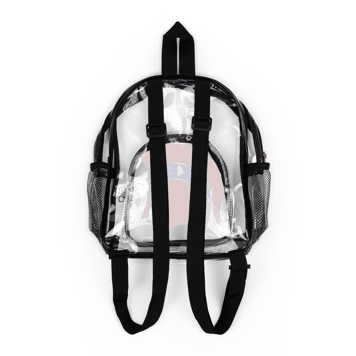 Spartan Red Logo Clear Event Backpack