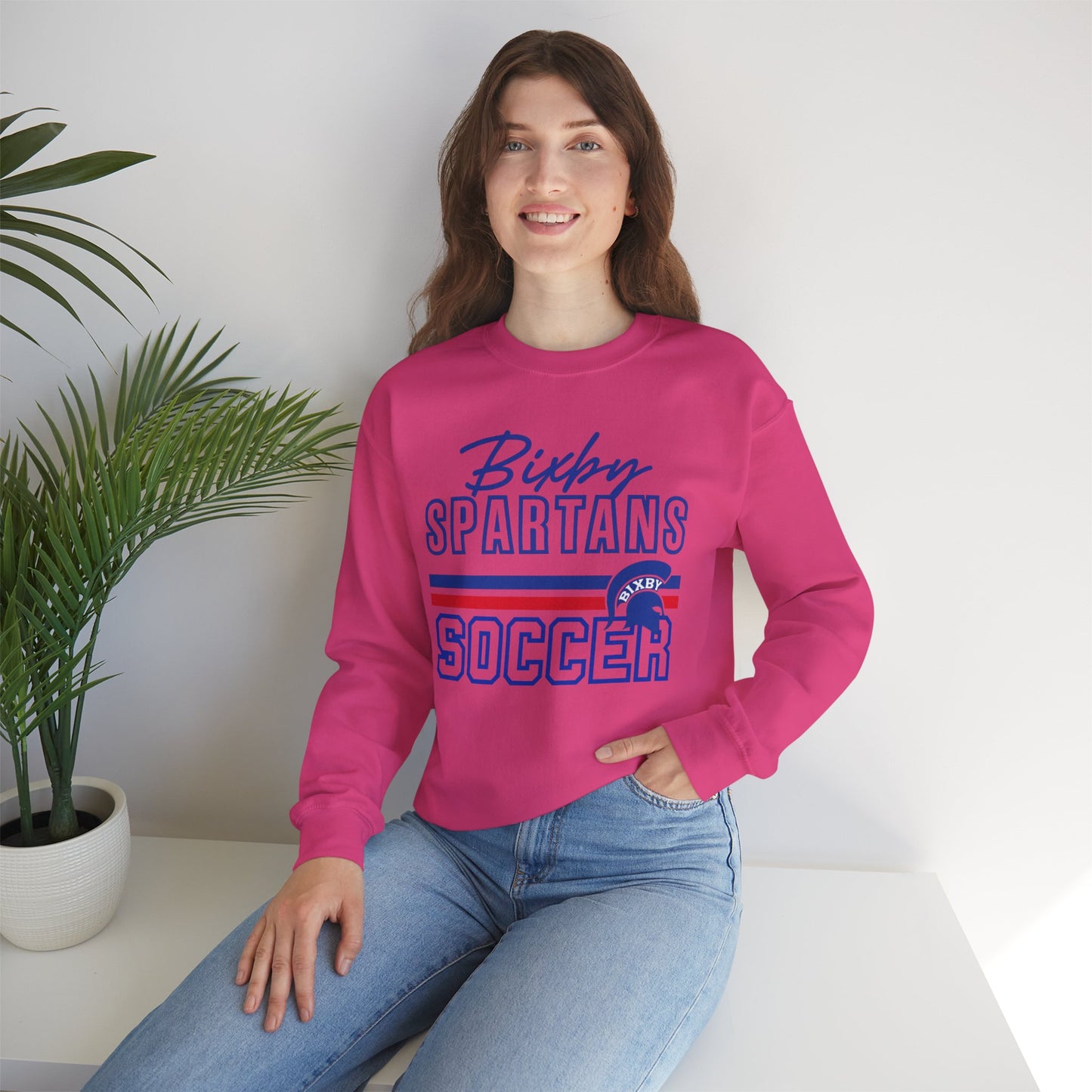 Bixby Spartans Soccer Gildan Sweatshirt