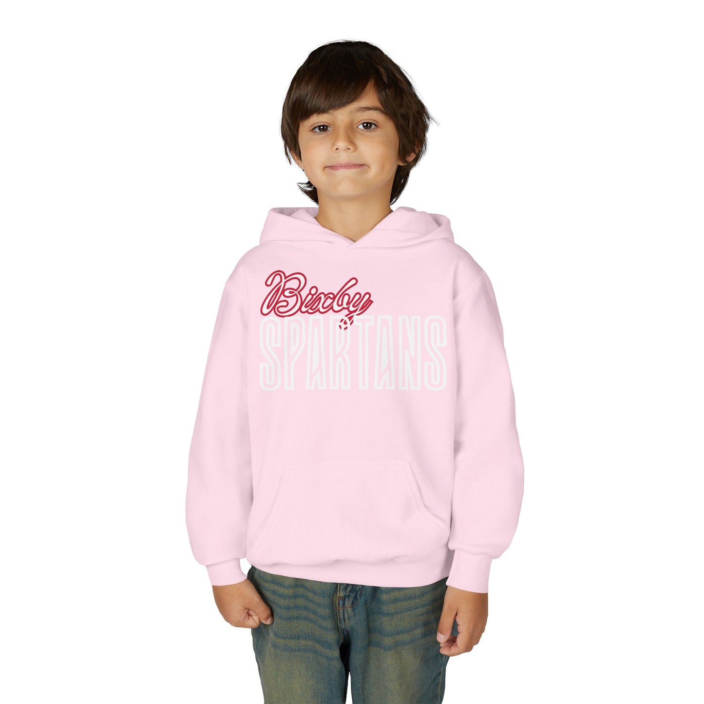 Bixby Spartans Cursive Gildan Hoodie