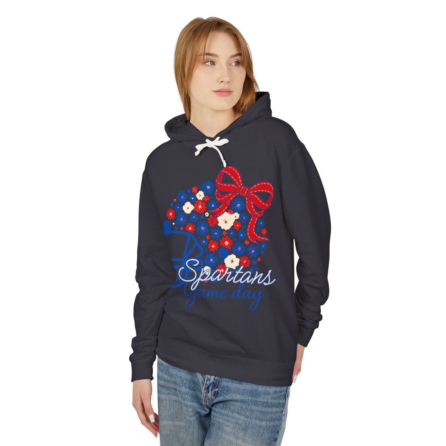 Spartans Floral Helmet Premium Comfort Colors Hoodie