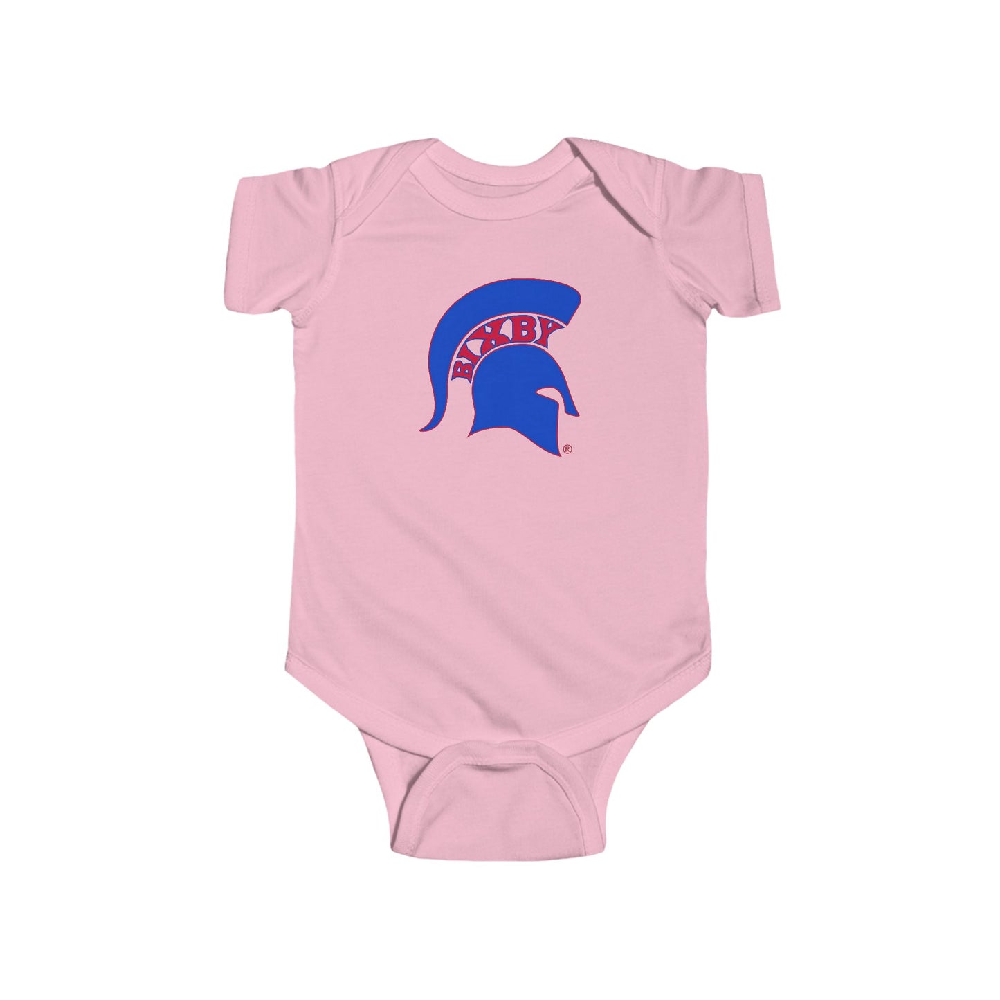 Baby Spartan Blue Logo Rabbit Skins Onesie