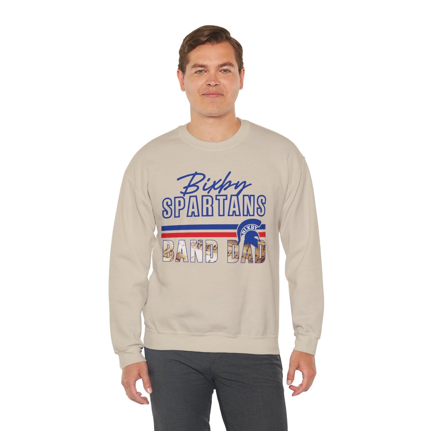 Bixby Spartans Band Dad Gildan Sweatshirt