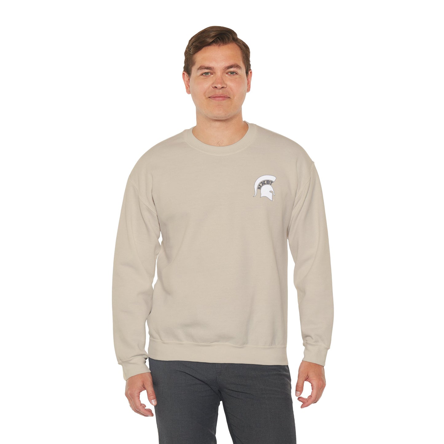 Spartan White Logo Gildan Sweatshirt