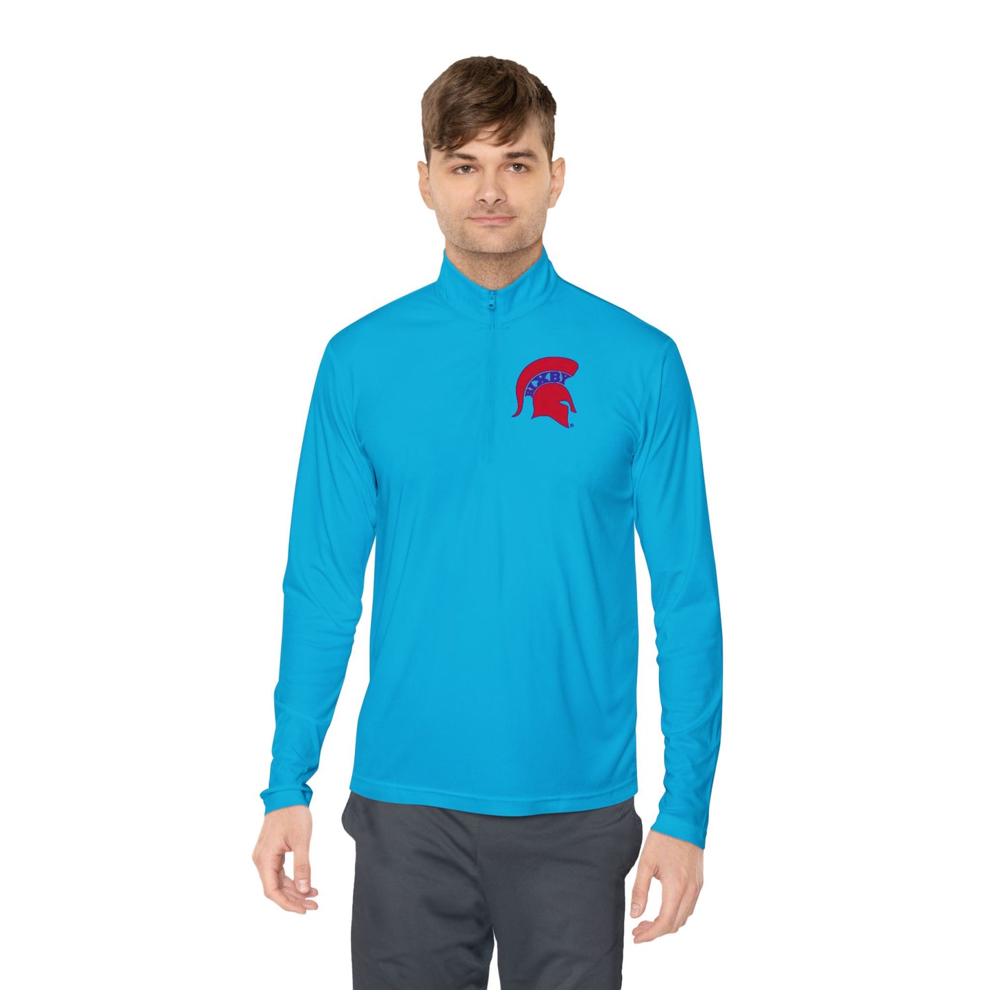 Spartan Red Logo Quarter-Zip Pullover