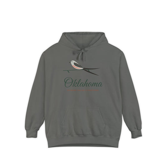 Scissortail Garden Script Oklahoma Hoodie | Comfort Colors