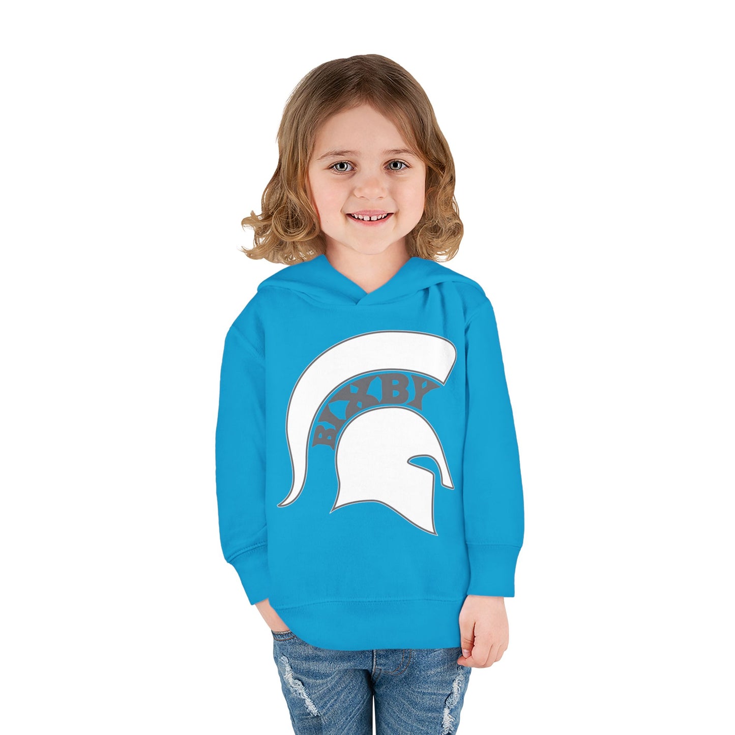 Bixby Spartans White Logo Toddler Rabbit Skins Hoodie
