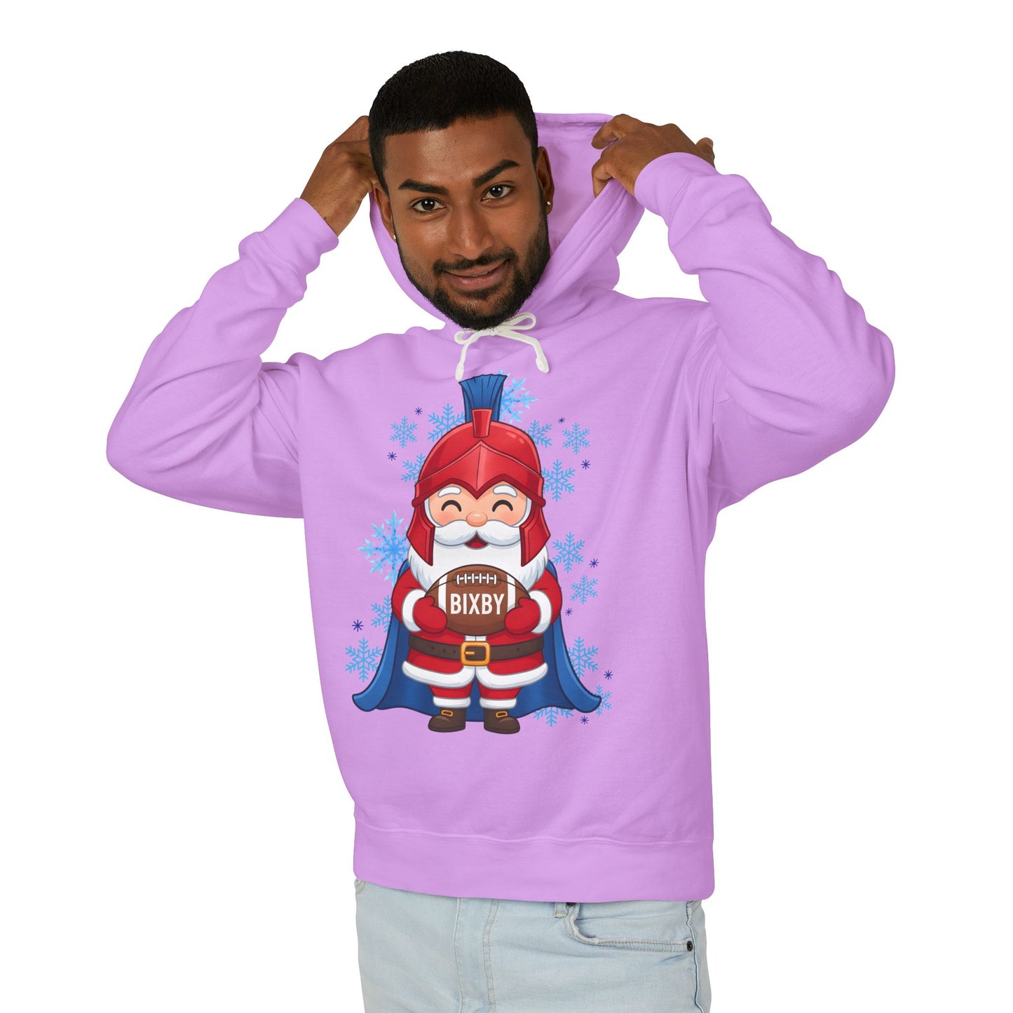 Spartan Football Santa Premium Comfort Colors Hoodie