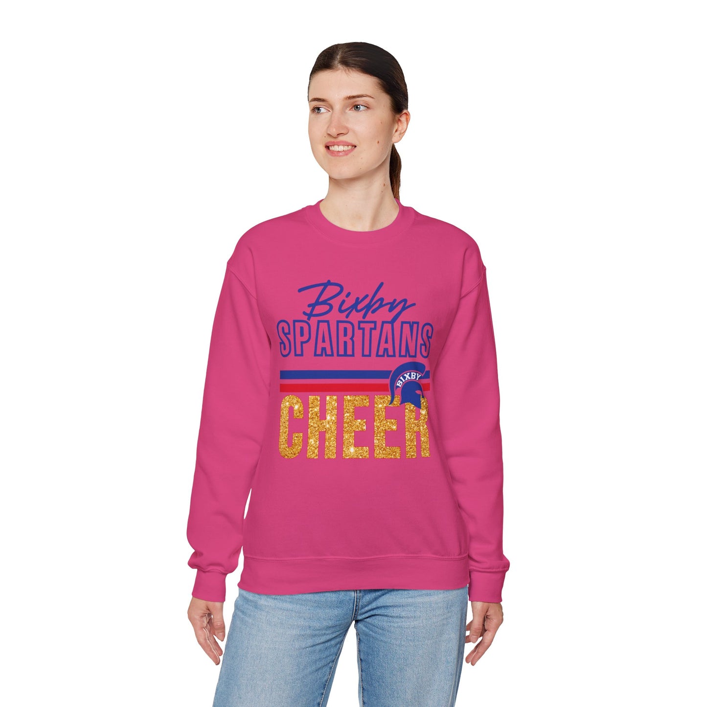 Bixby Spartans Cheer Gildan Sweatshirt