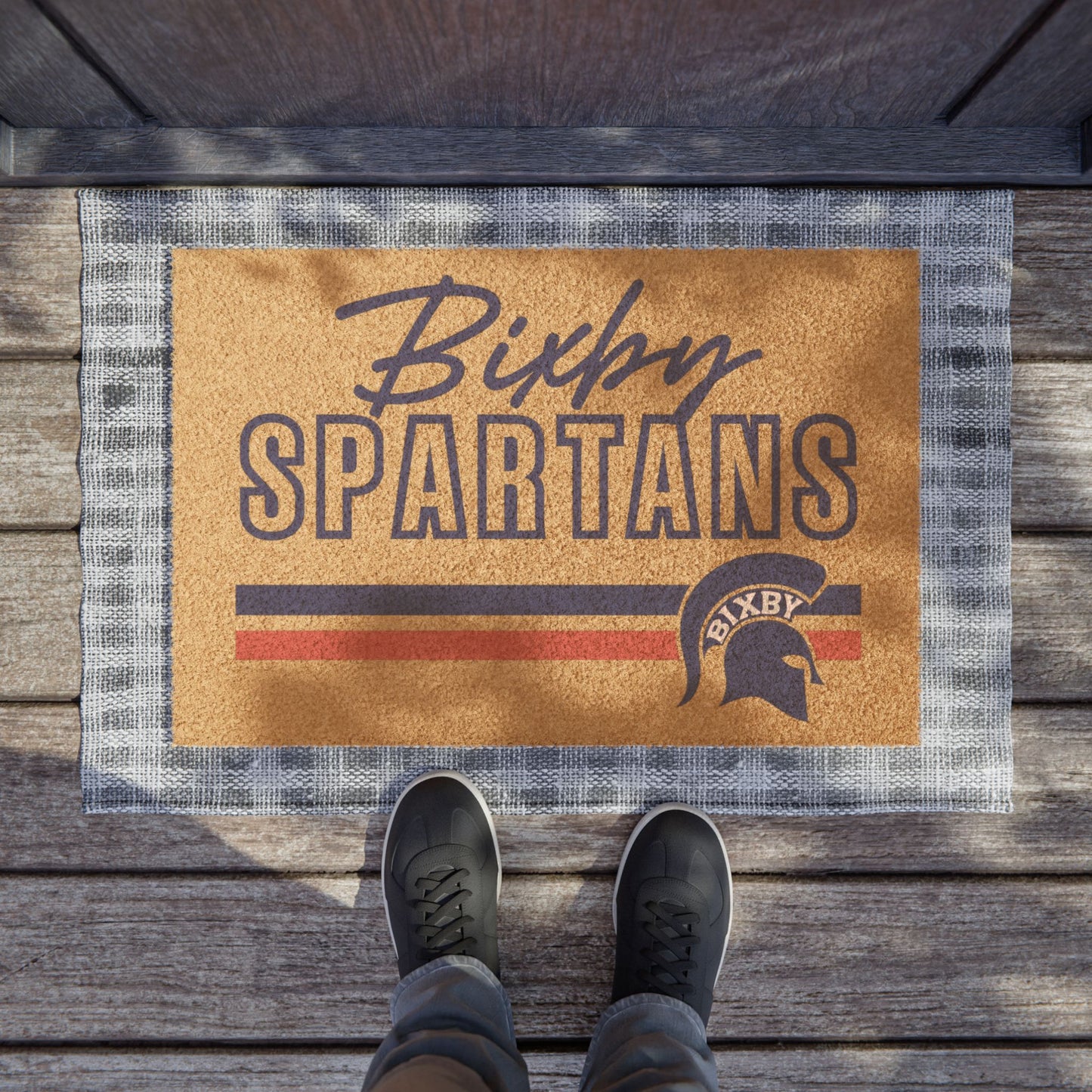 Bixby Spartan Pride Heavy Duty-Rubber Back Doormat