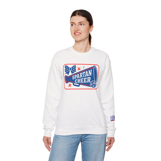Bixby Cheer With Sleeve Print Gildan Sweatshirt