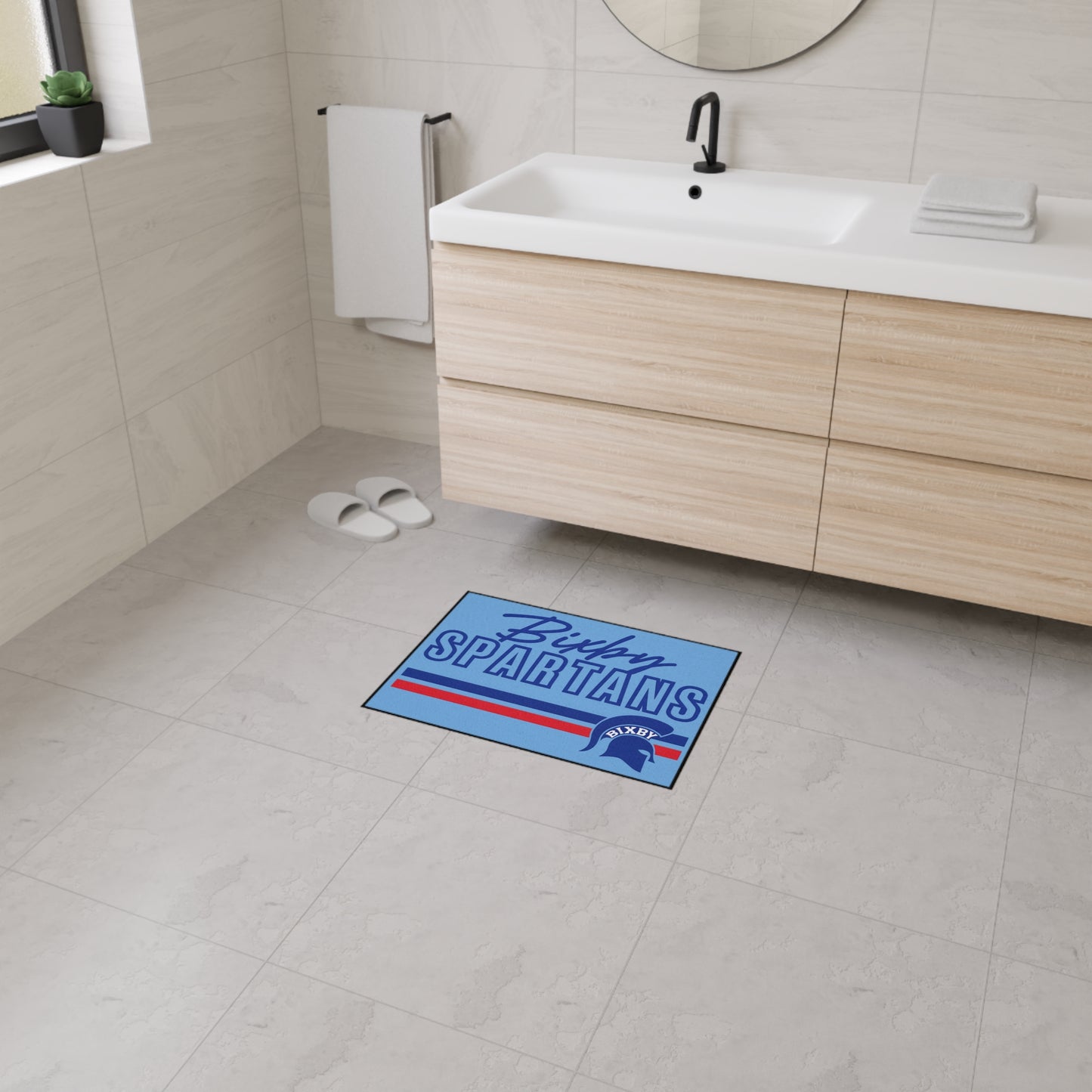 Bixby Spartans Heavy Duty Rubber Backed Floor Mat