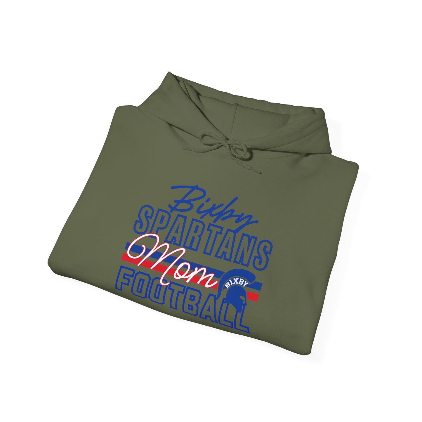 Bixby Spartans Football Mom Gildan Hoodie