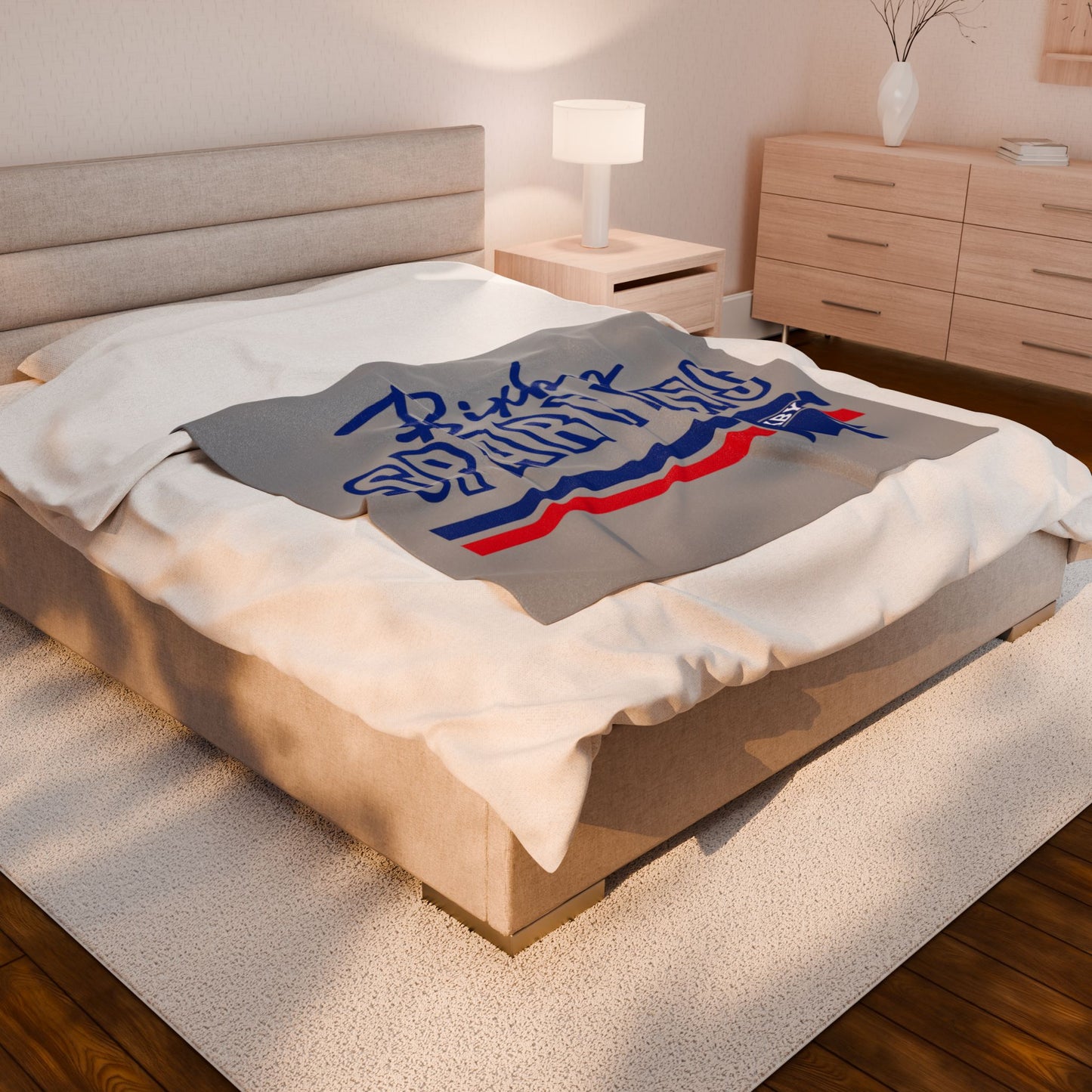 Bixby Spartans Velveteen Plush Blanket