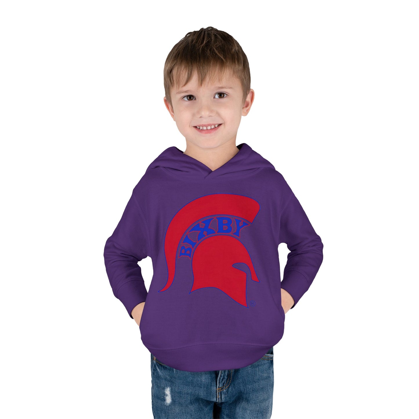 Bixby Spartans Blue Logo Toddler Rabbit Skins Hoodie