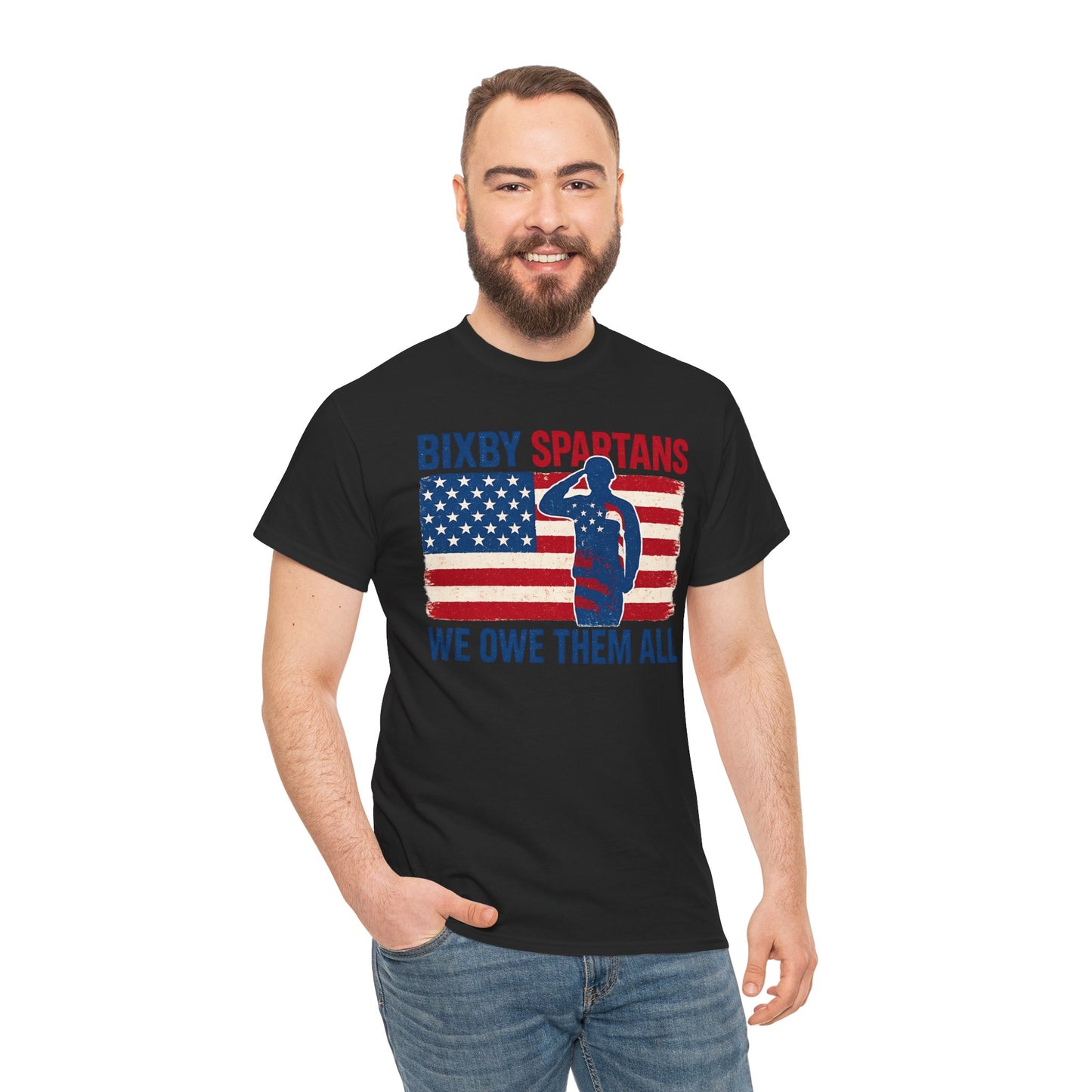 Spartans We Owe Them All Gildan Tee