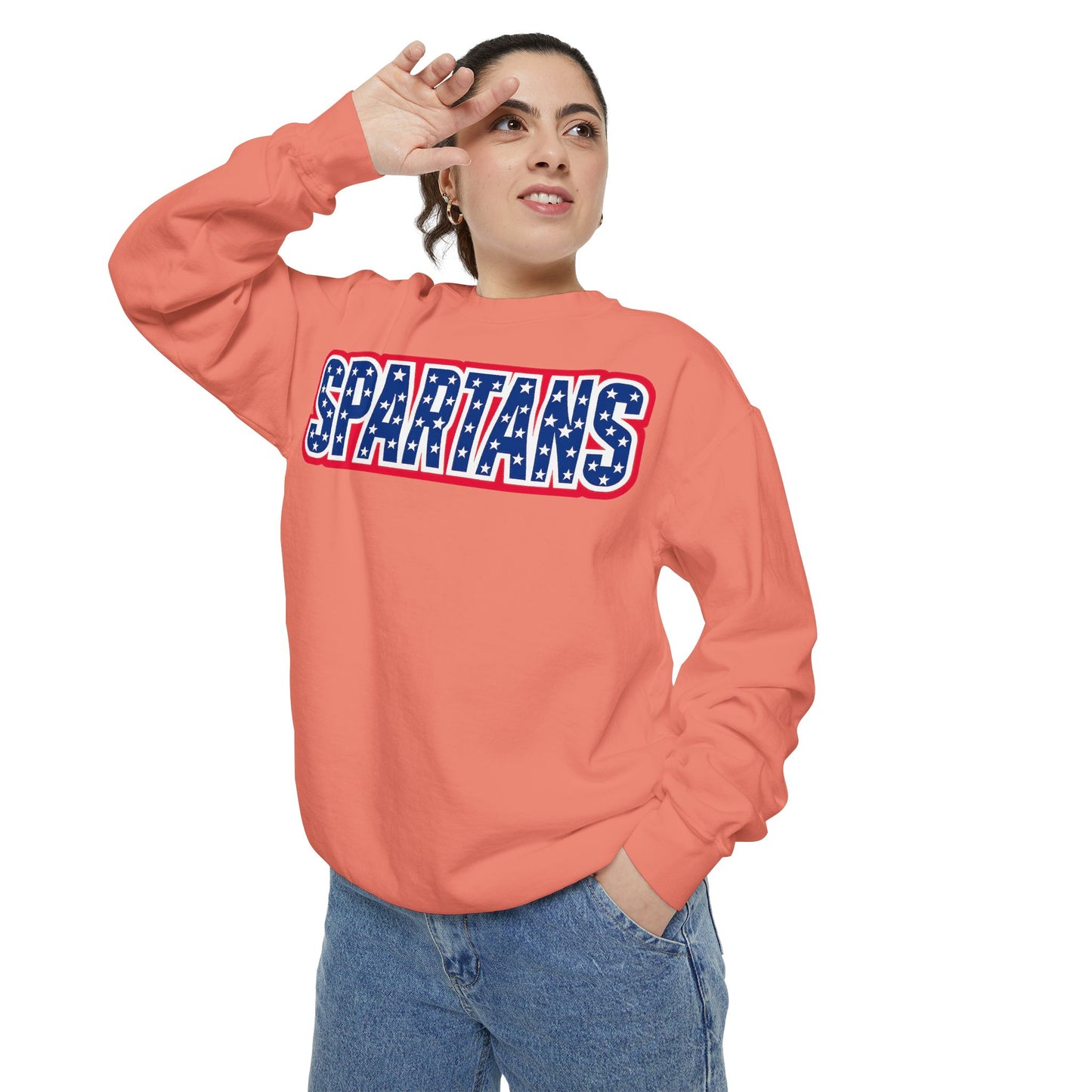 Spartans Patriotic Comfort Colors Sweatshirt