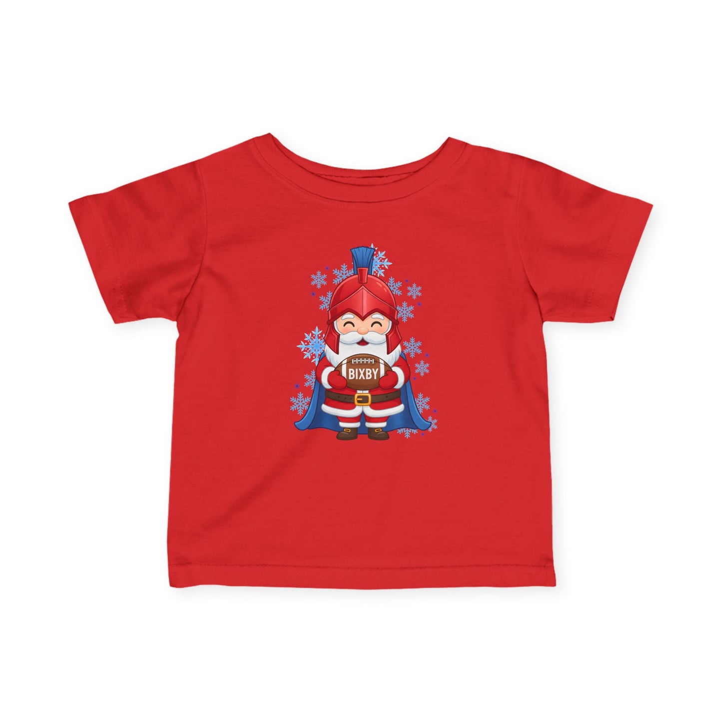 Spartan Football Santa Infant Rabbit Skins Tee