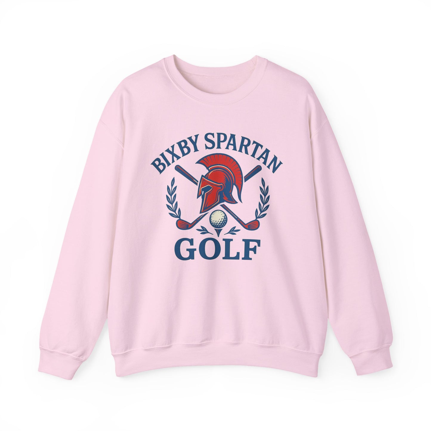Bixby Spartan Golf Crest Gildan Sweatshirt