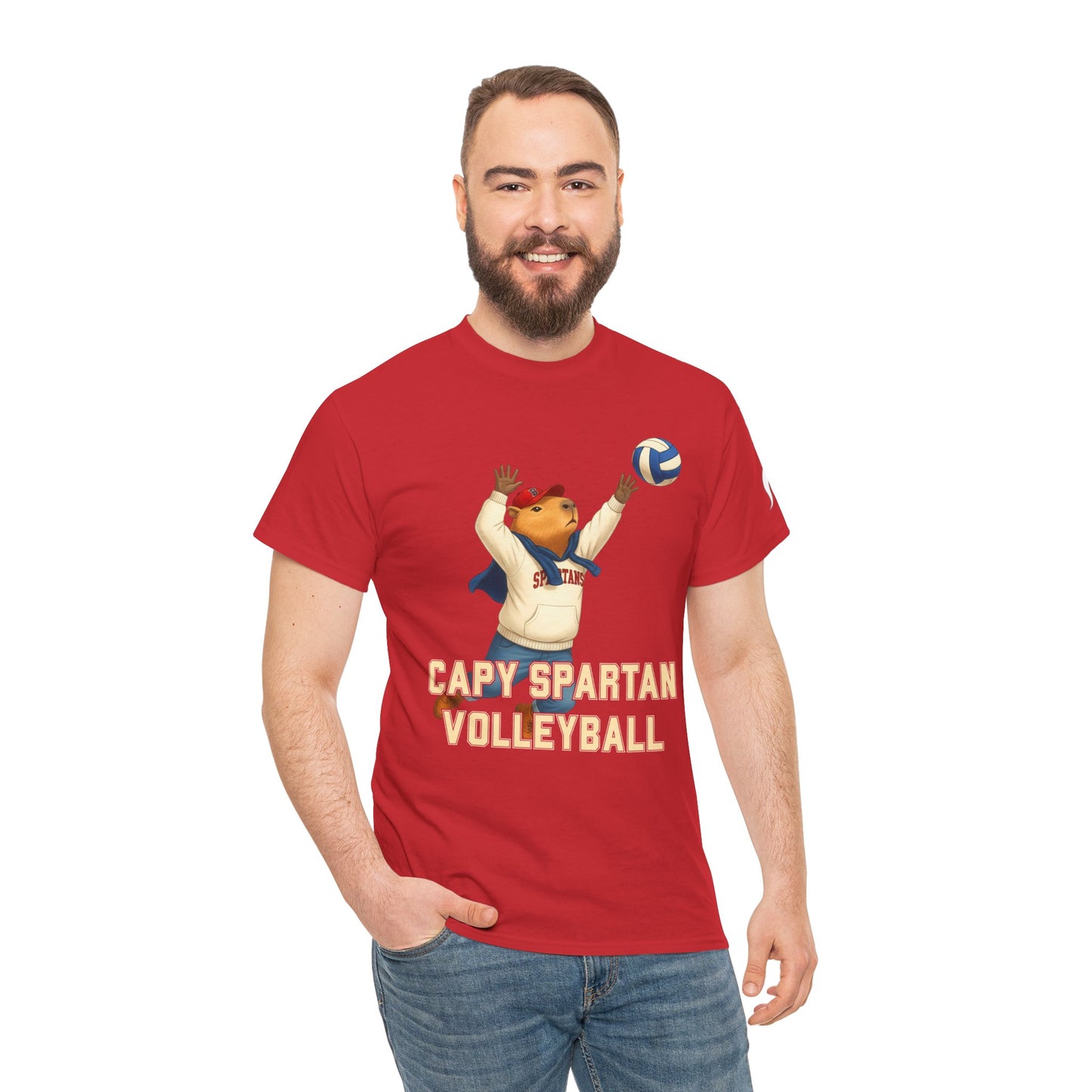 Capy Spartan Volleyball Gildan Tee