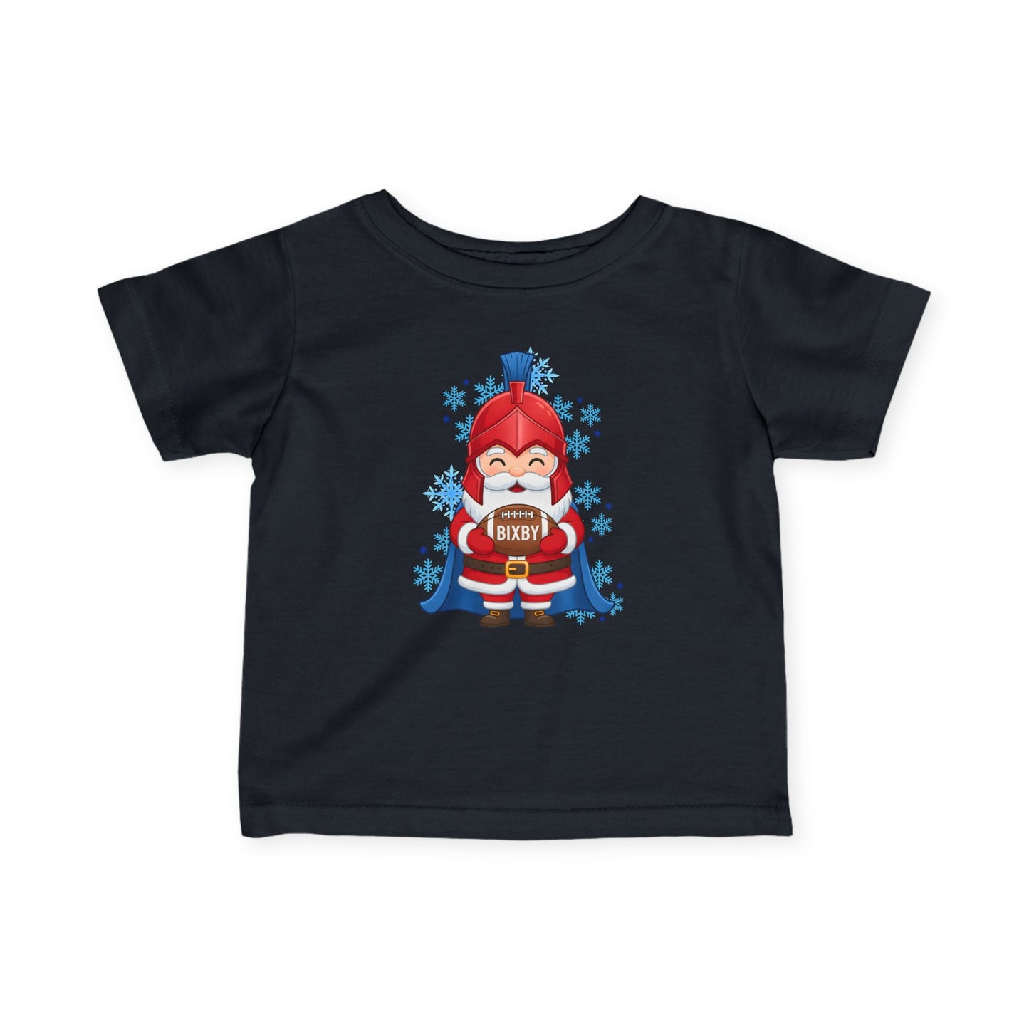 Spartan Football Santa Infant Rabbit Skins Tee