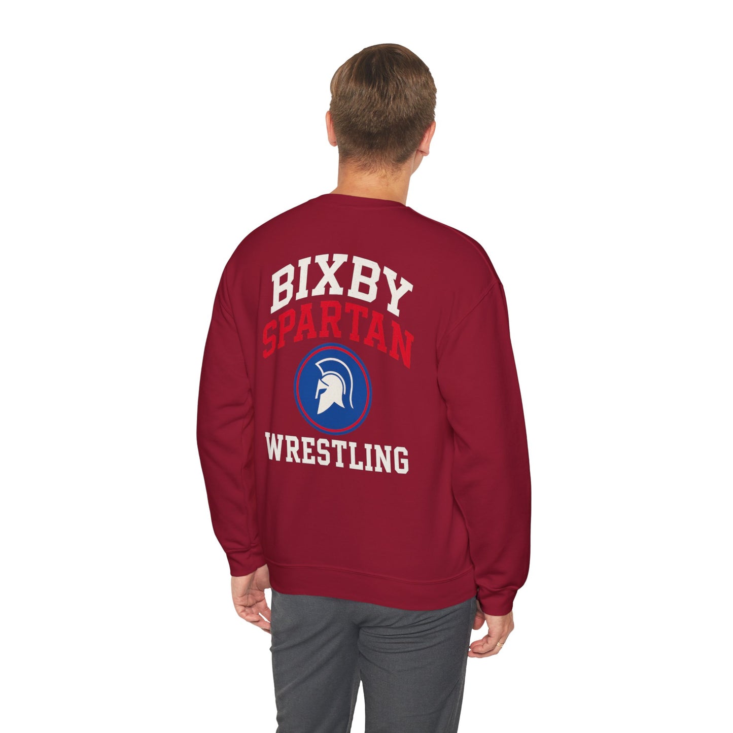Bixby Spartan Wrestling Gildan Sweatshirt