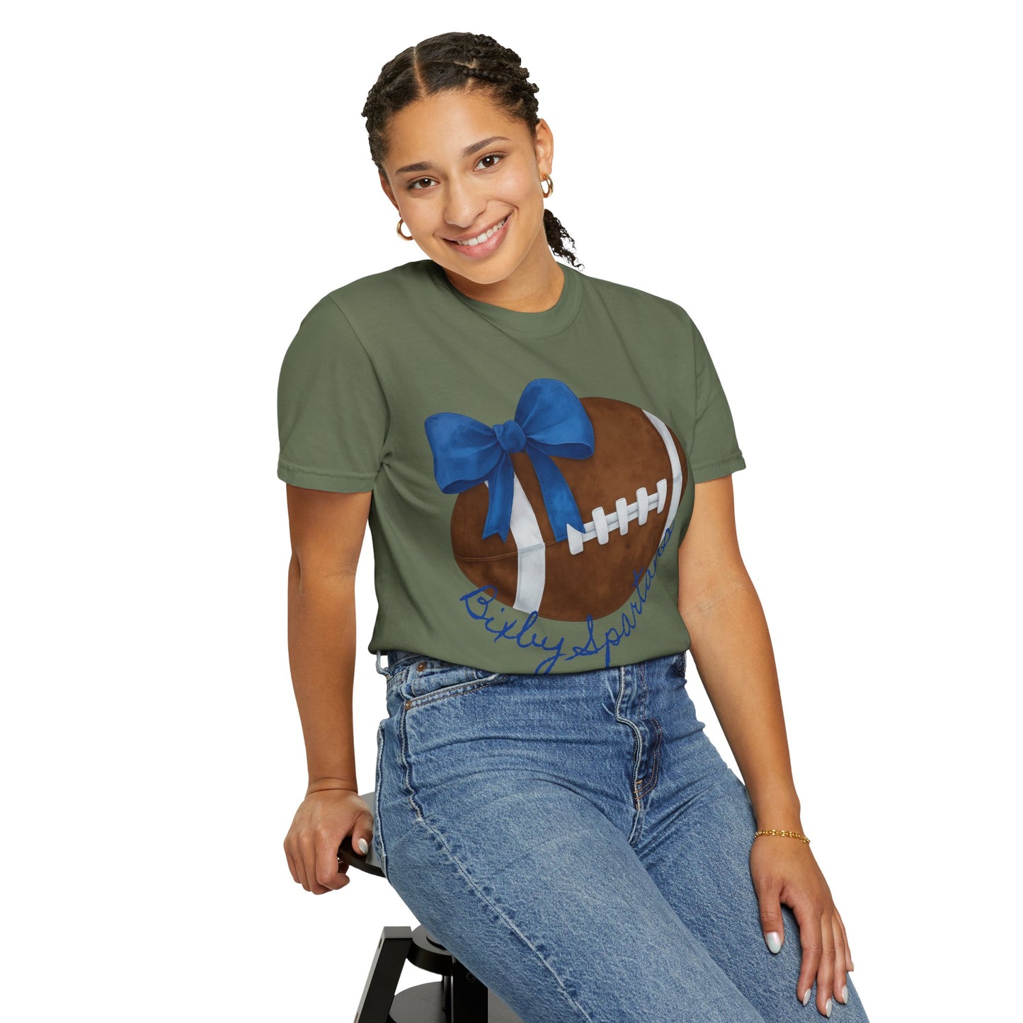 Cheer and Football Comfort Colors Tee