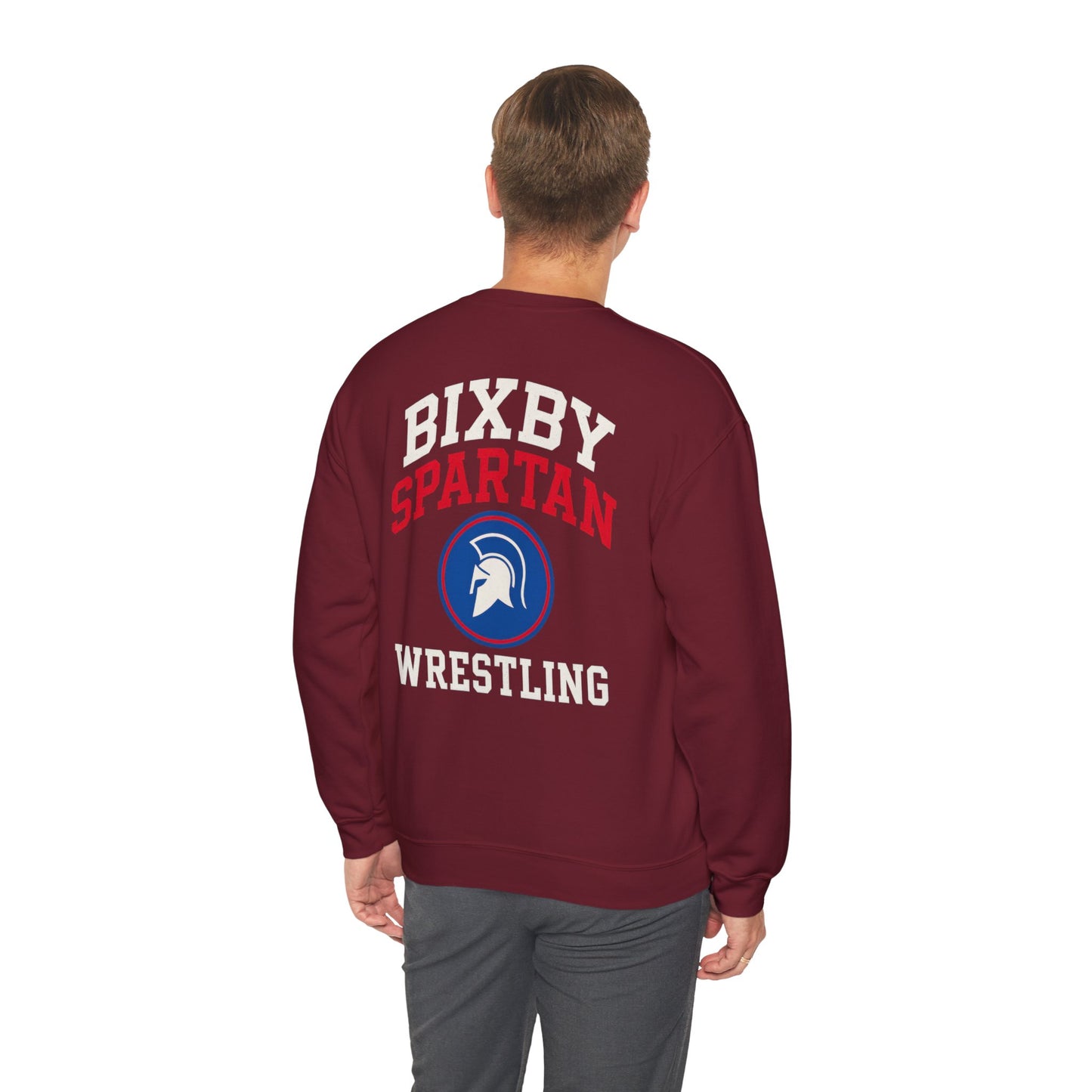 Bixby Spartan Wrestling Gildan Sweatshirt