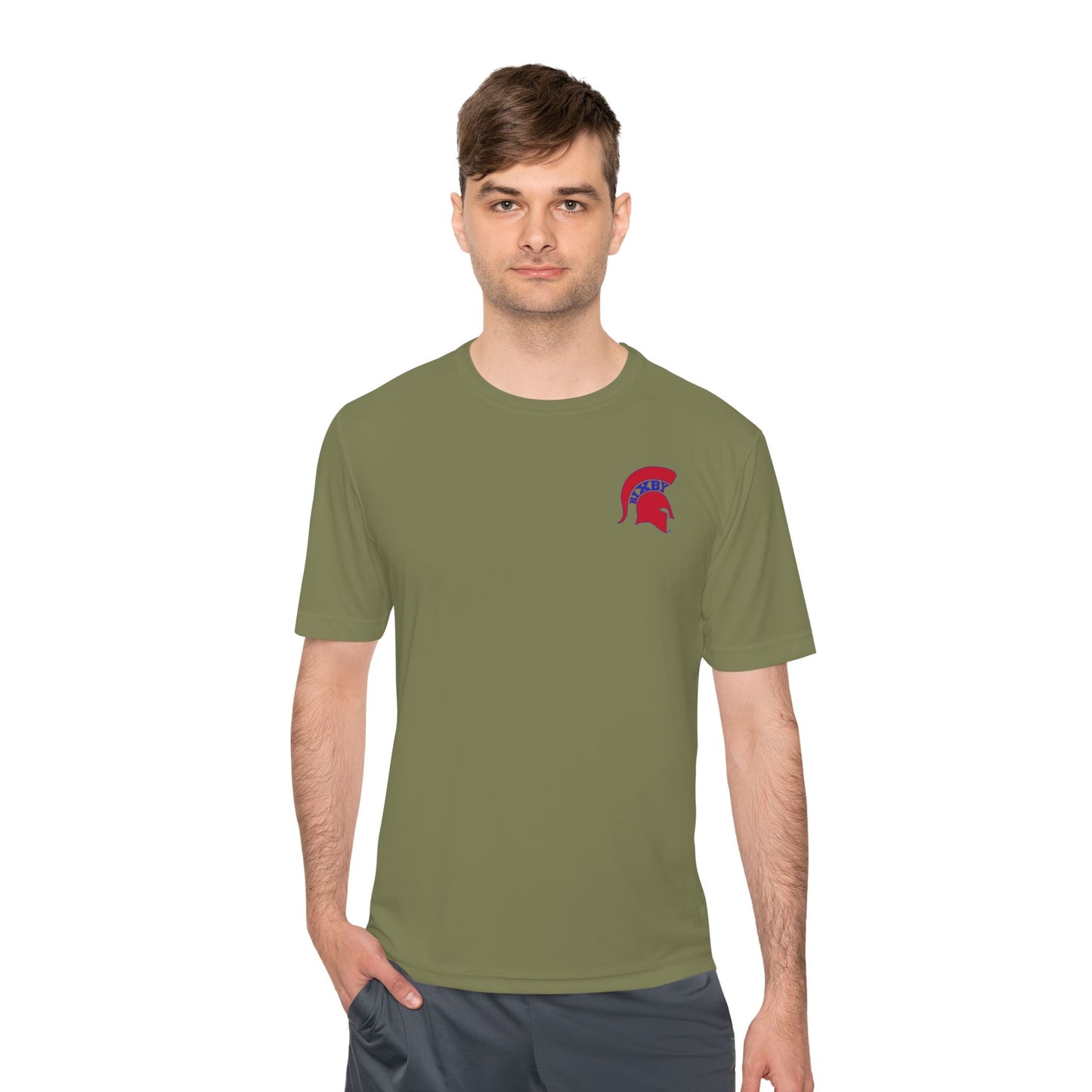 Spartan Red Logo Adult Sport-Tek Tee
