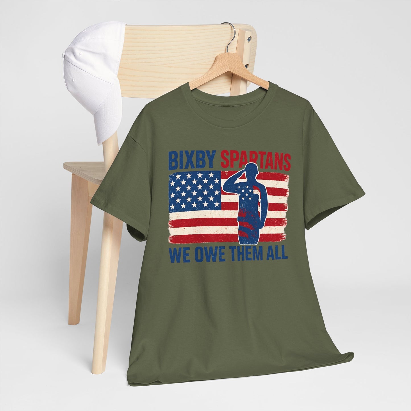 Spartans We Owe Them All Gildan Tee