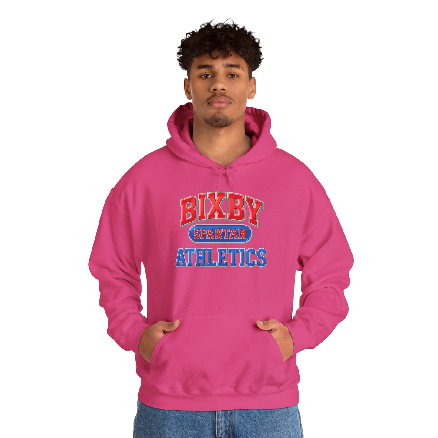 Bixby Spartan Athletics Metallic Gildan Hoodie