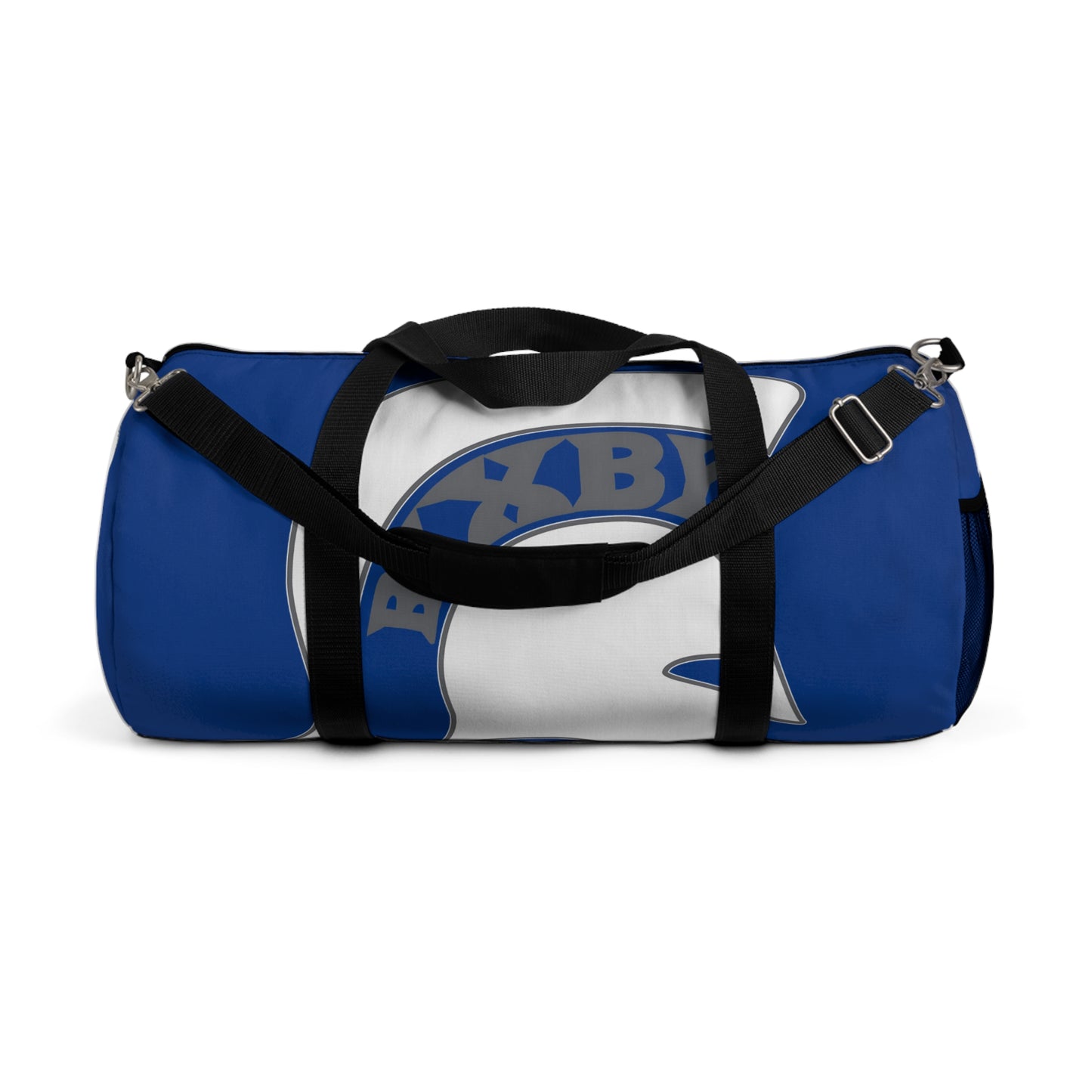 Spartan White Logo Athletic Duffel Bag