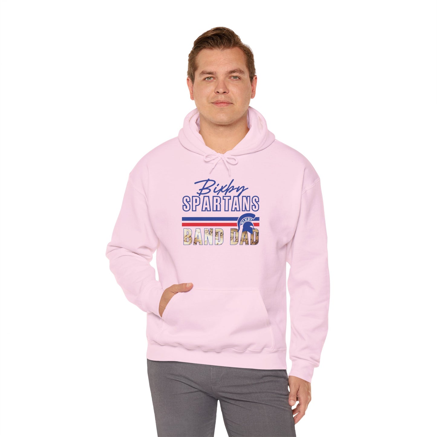 Bixby Spartans Band Dad Gildan Hoodie