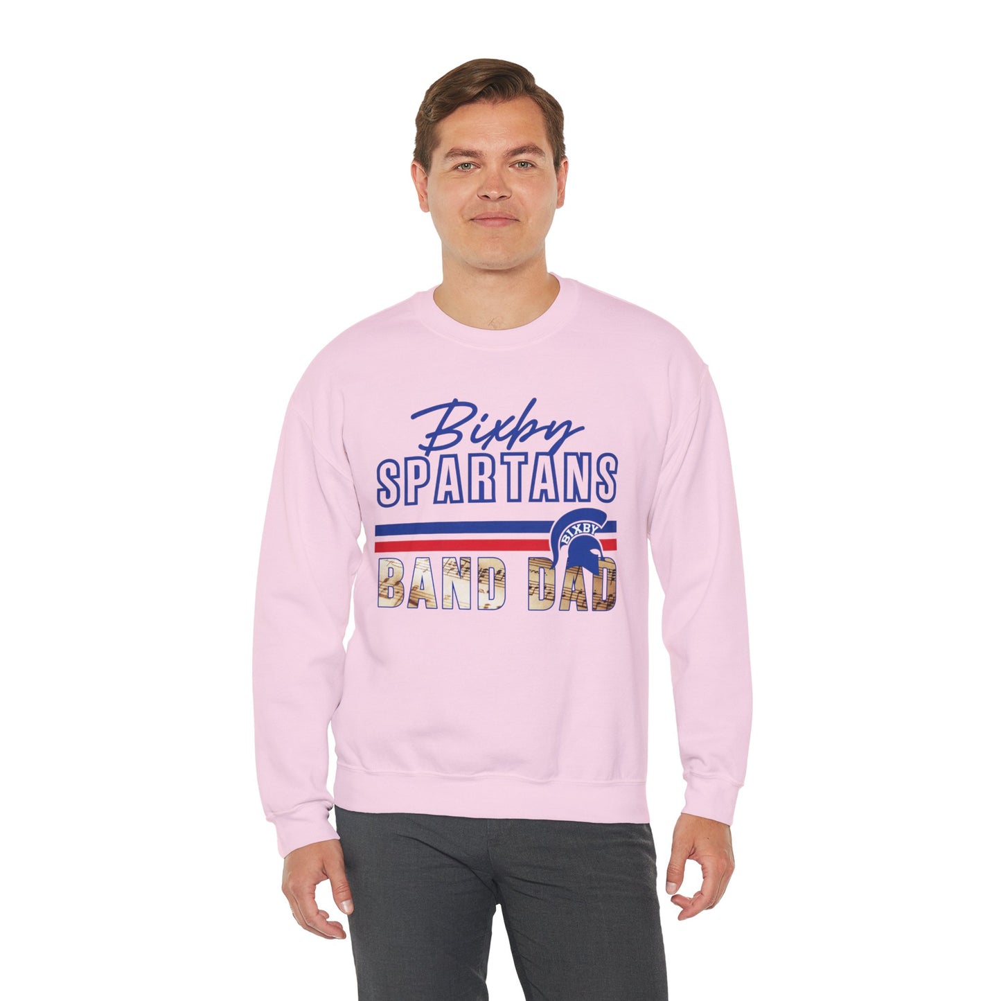 Bixby Spartans Band Dad Gildan Sweatshirt