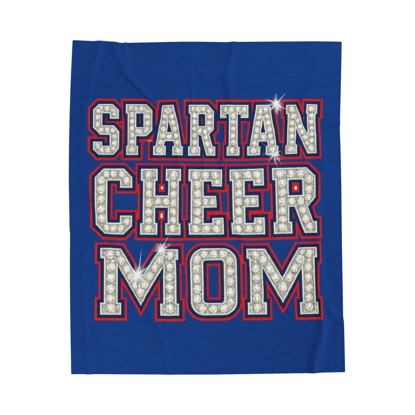 Spartan Cheer Mom Velveteen Plush Blanket