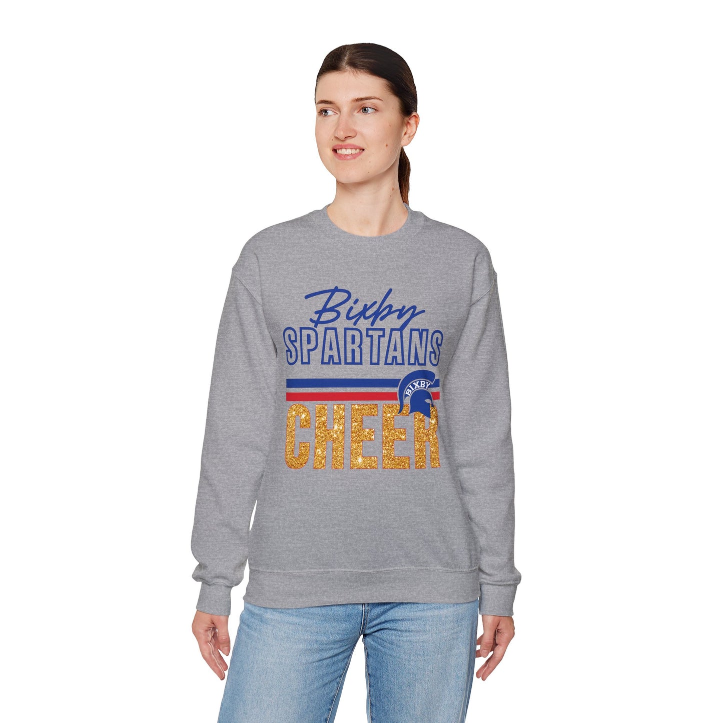 Bixby Spartans Cheer Gildan Sweatshirt
