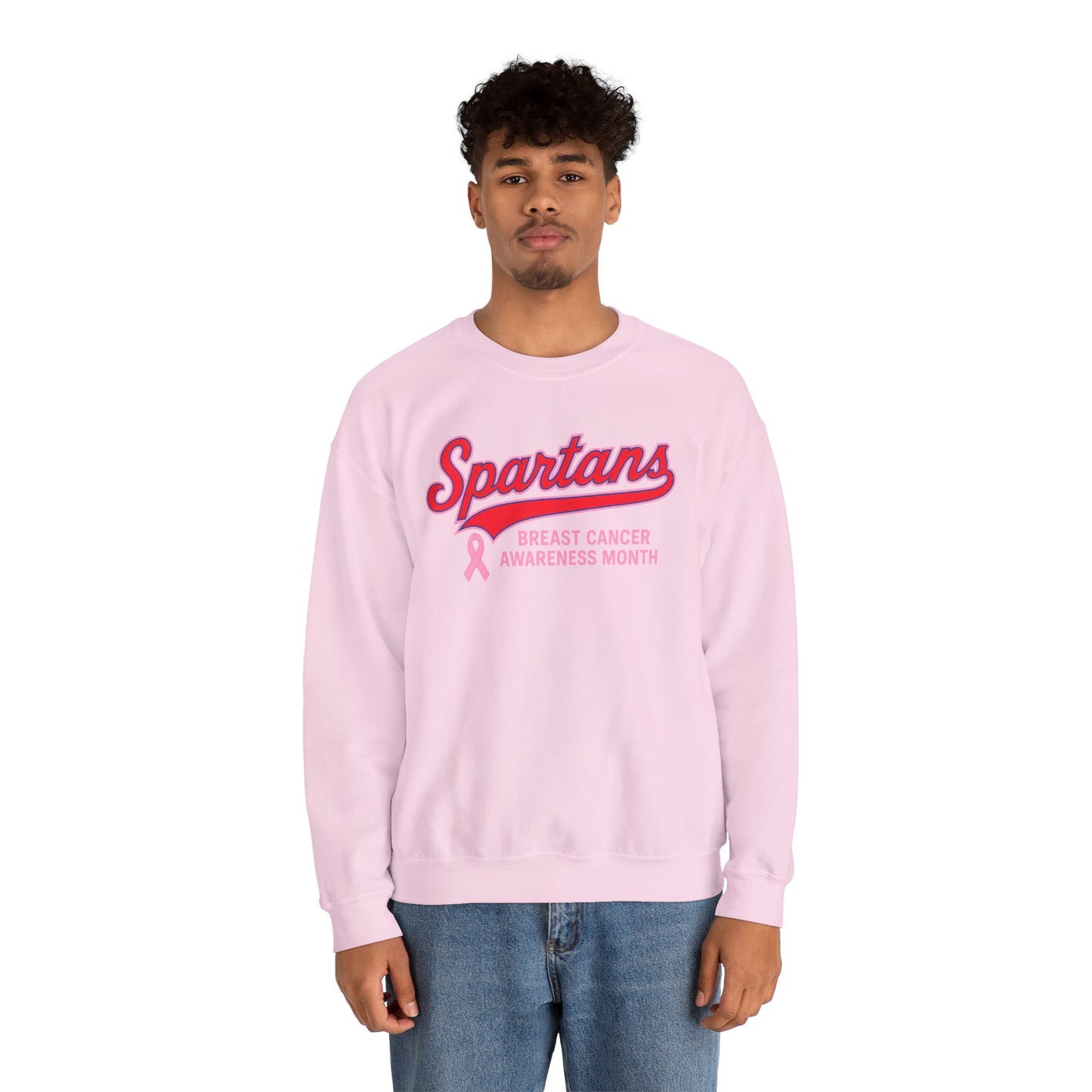 Spartans Breast Cancer Awareness Gildan Sweatshirt