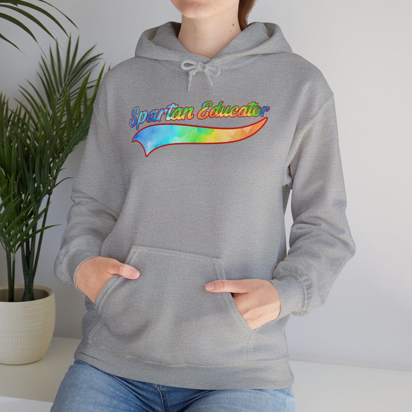 Spartan Educator Tie-Dye Design Gildan Hoodie