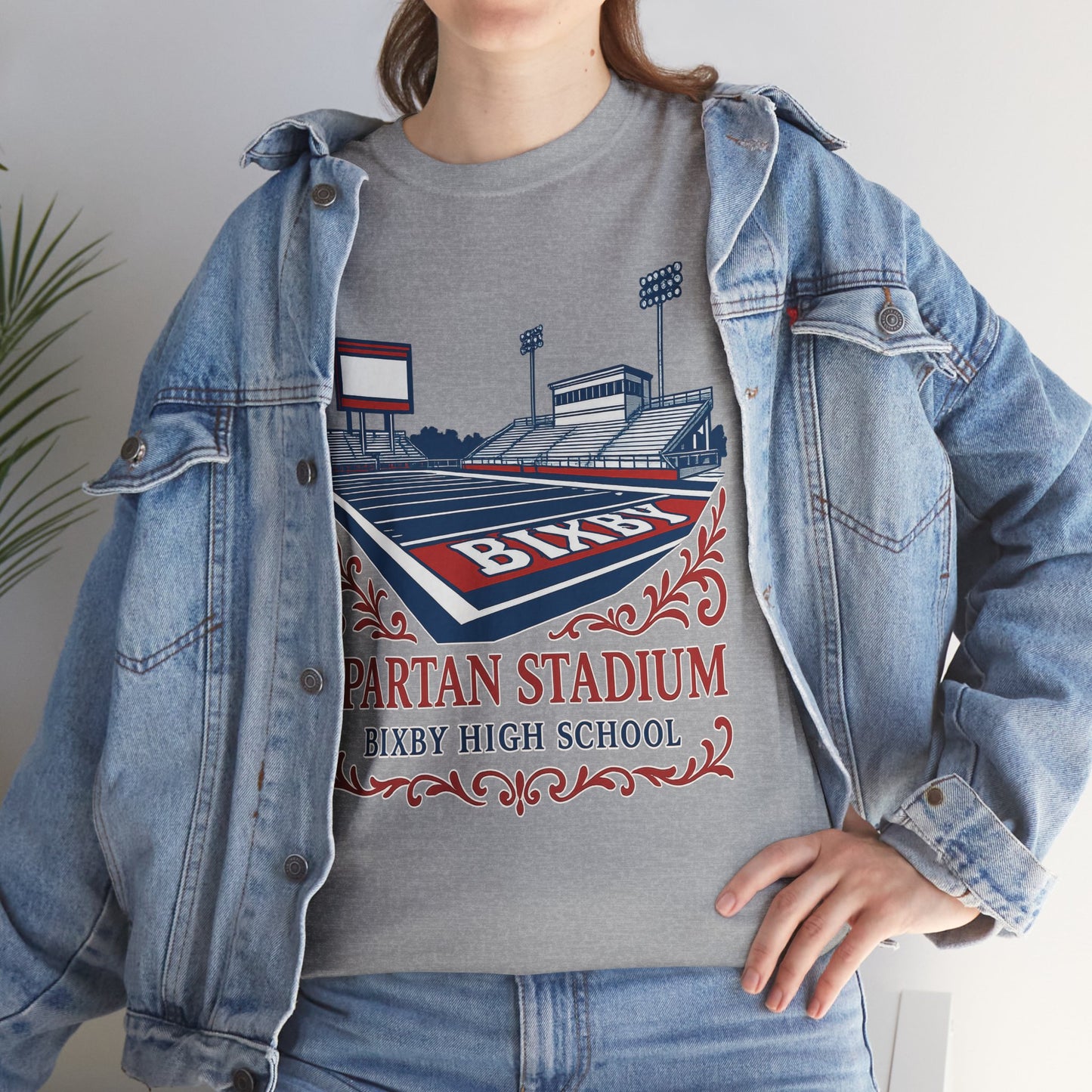 Ornate Spartan Stadium Gildan Tee